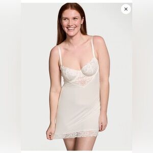 Victoria Secret Modal & Lace Mini Slip Dress Size Small